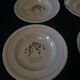 Series of four hollow plates Longwy 50s cherry blossoms