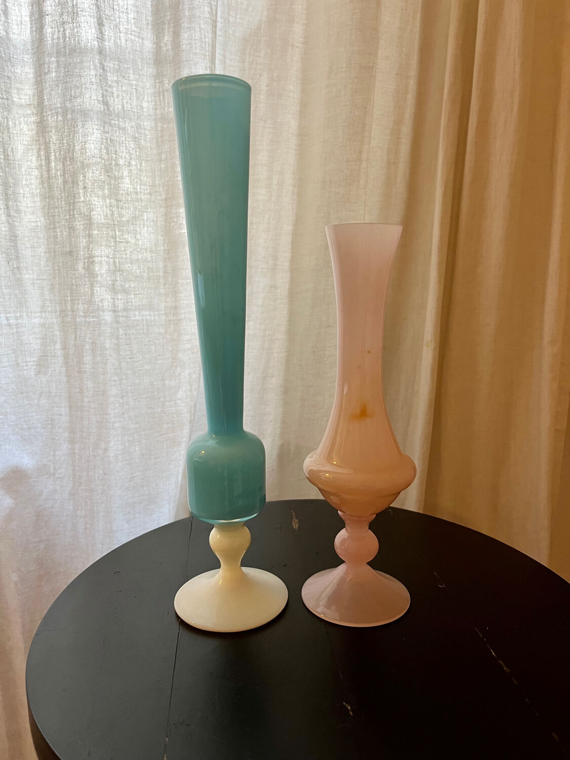 Lot of blown glass vases
