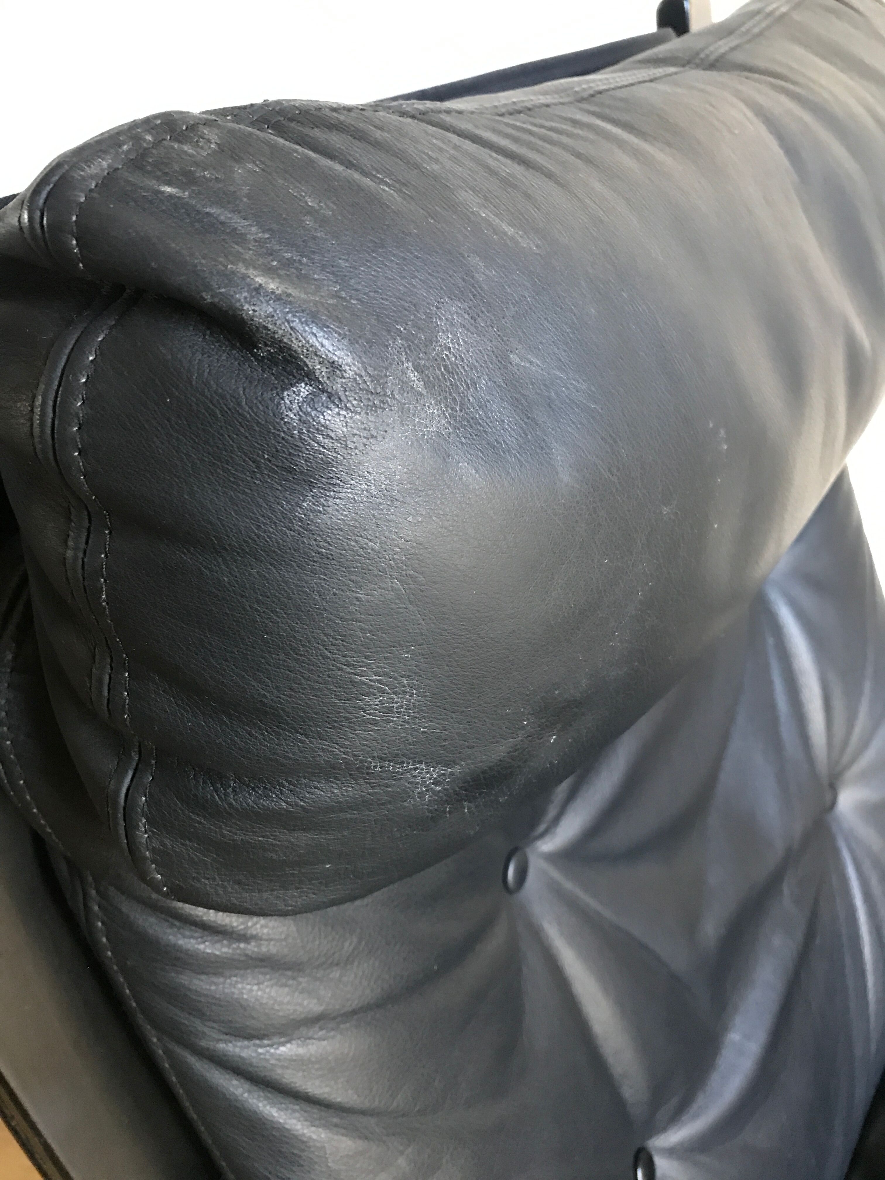 LOUNGE ARMCHAIR SIESTA BLACK LEATHER BY INGMAR RELLING FOR WESTNOFA