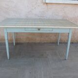 Vintage farm table with drawer