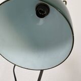 Vintage 1920s desk lamp in nickel-plated brass, celadon - 52 cm