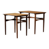 Danish nesting tables in teak, 1960s.