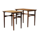 Danish nesting tables in teak, 1960s.