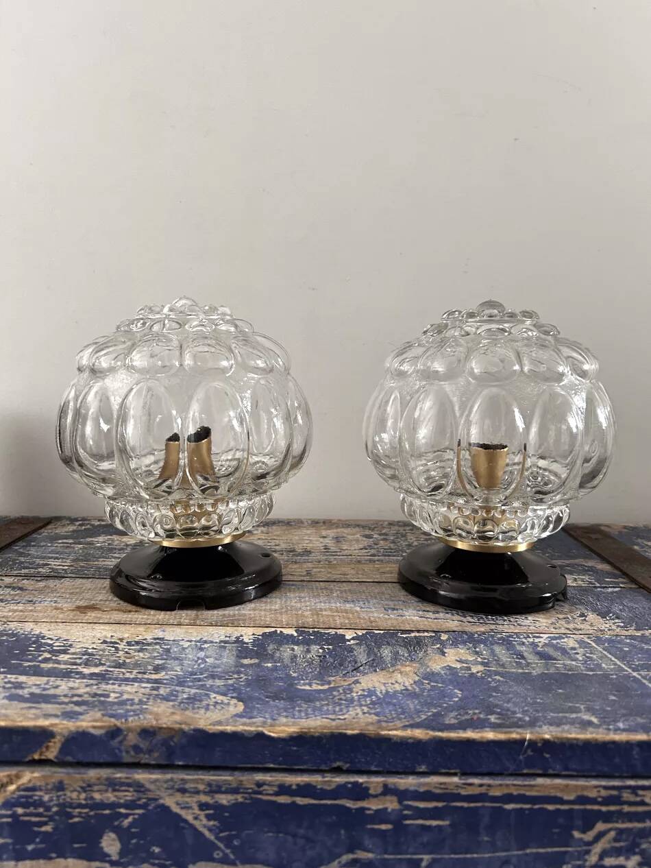 Maire d’appliques murales globe