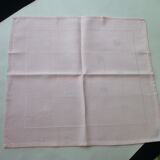 Damask tablecloth 1.30 x 2.40 m and its 10 matching towels peach color