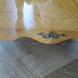 Vintage Louis XV style chest of drawers in citron wood veneer
