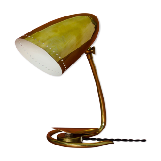 Lampe cocotte en laiton, avec cache interrupteur, circa 1950 - France