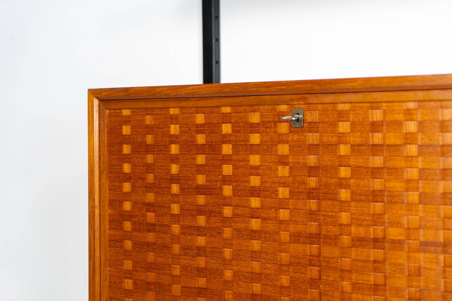 Rare Poul Cadovius standing wall-unit with bar (Denmark, 1960s).