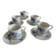 Espresso cups and their saucers Haviland Limoges