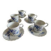 Tasses à expresso et leurs sous-tasses Haviland Limoges