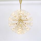 Gigantic brass star-shaped chandelier by Emil Stejnar, Austria, 1960s.