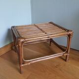 Wicker rattan end table