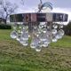 4 Suspensions Vintage Chrome et Pampilles