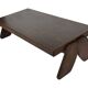 Vintage Coffee Table Wengé Brutalist Postmodern 70's Design