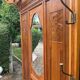 Art Deco oak cloakroom