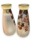 Paire de vases en pâte de verre peinte signés joma