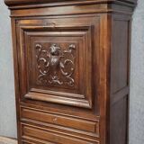 Renaissance style secretary in carved walnut circa 1850