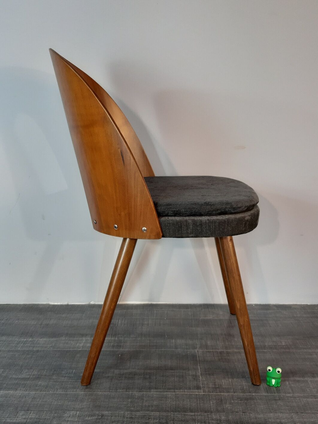 Set 6 chairs Walnut Suman by MIER, Mid-Century Czechoslovakia 1960 s
