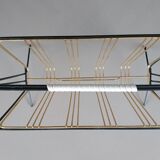 Review door metal black and gold