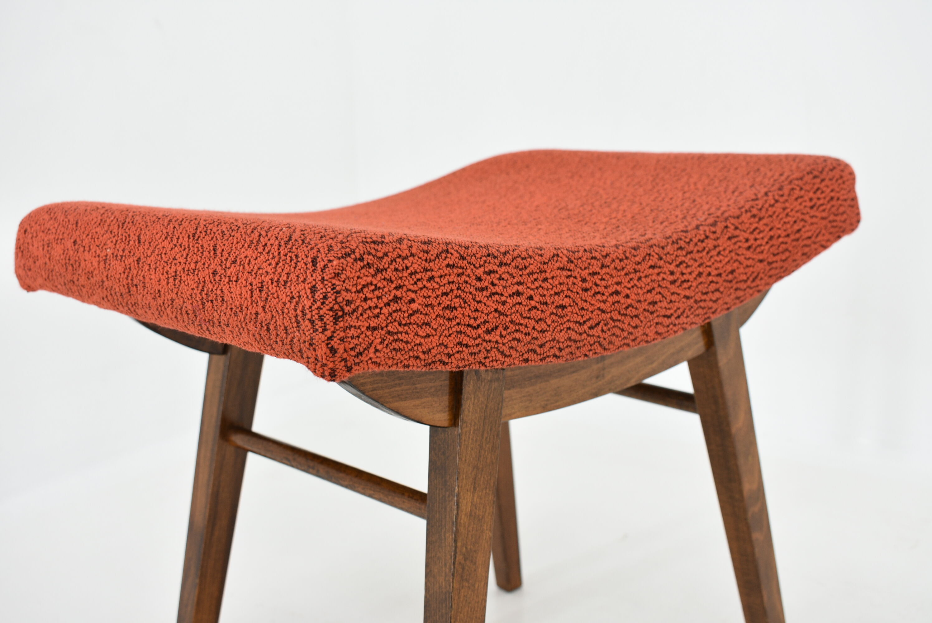 1980s Oak Stool, Czechoslovakia