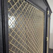 Bibliothèque vitrée en bois noirci époque Napoléon III