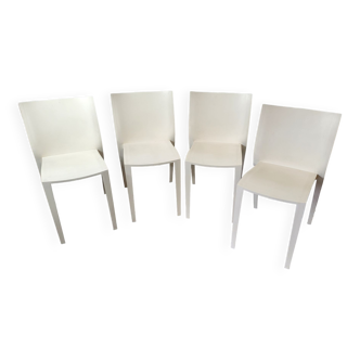 4 chaises des années 80 du designer Philippe Starck