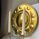 Vintage Wall Double Candle Holder Sconce in Brass