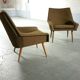 Chairs Danish 50s design structured low lines