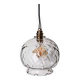 Vintage transparent portable lamp