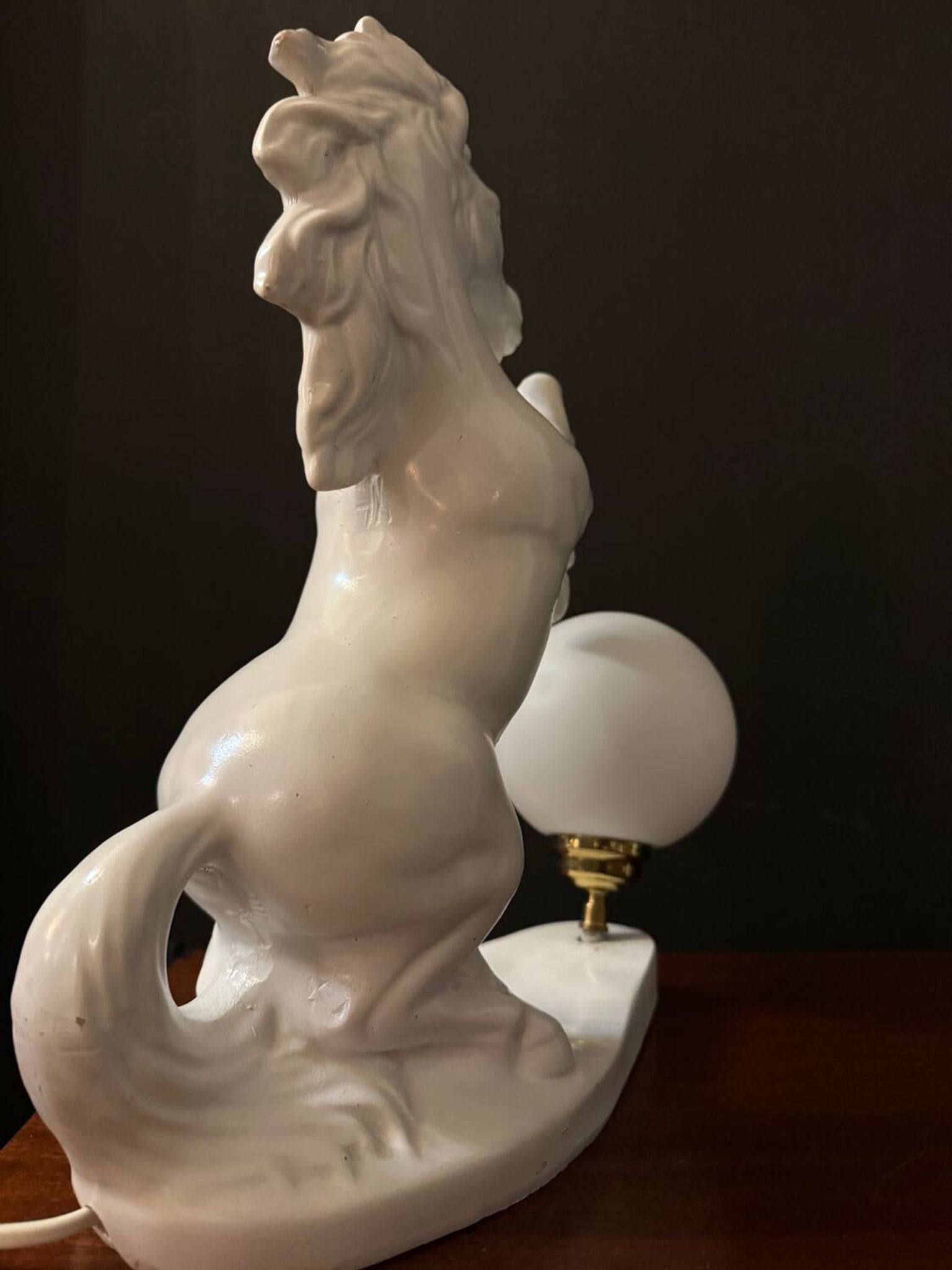 White horse lamp from the 1970s.