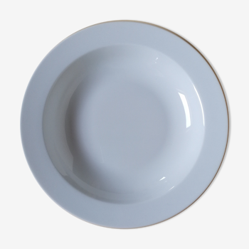Hollow dish in ancient white porcelain