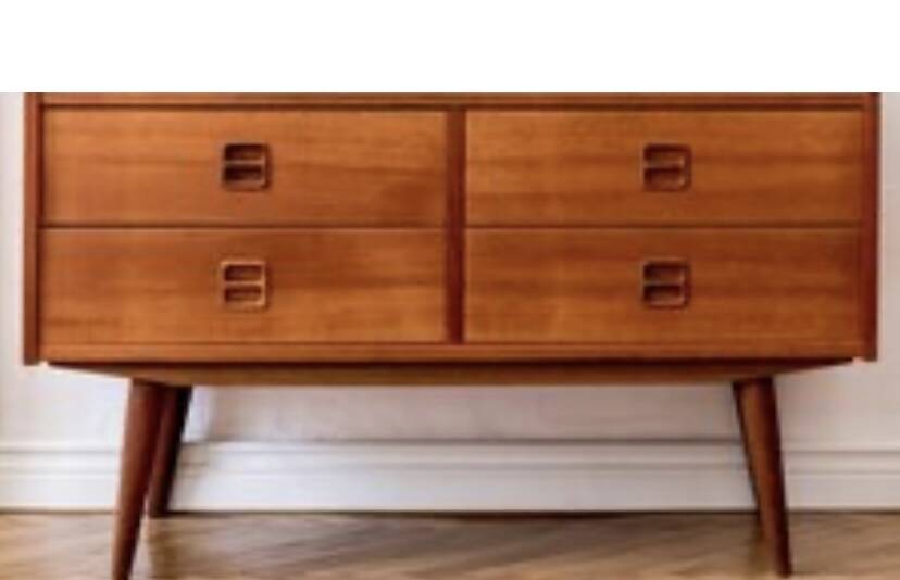 Chest of drawers, teak sideboard