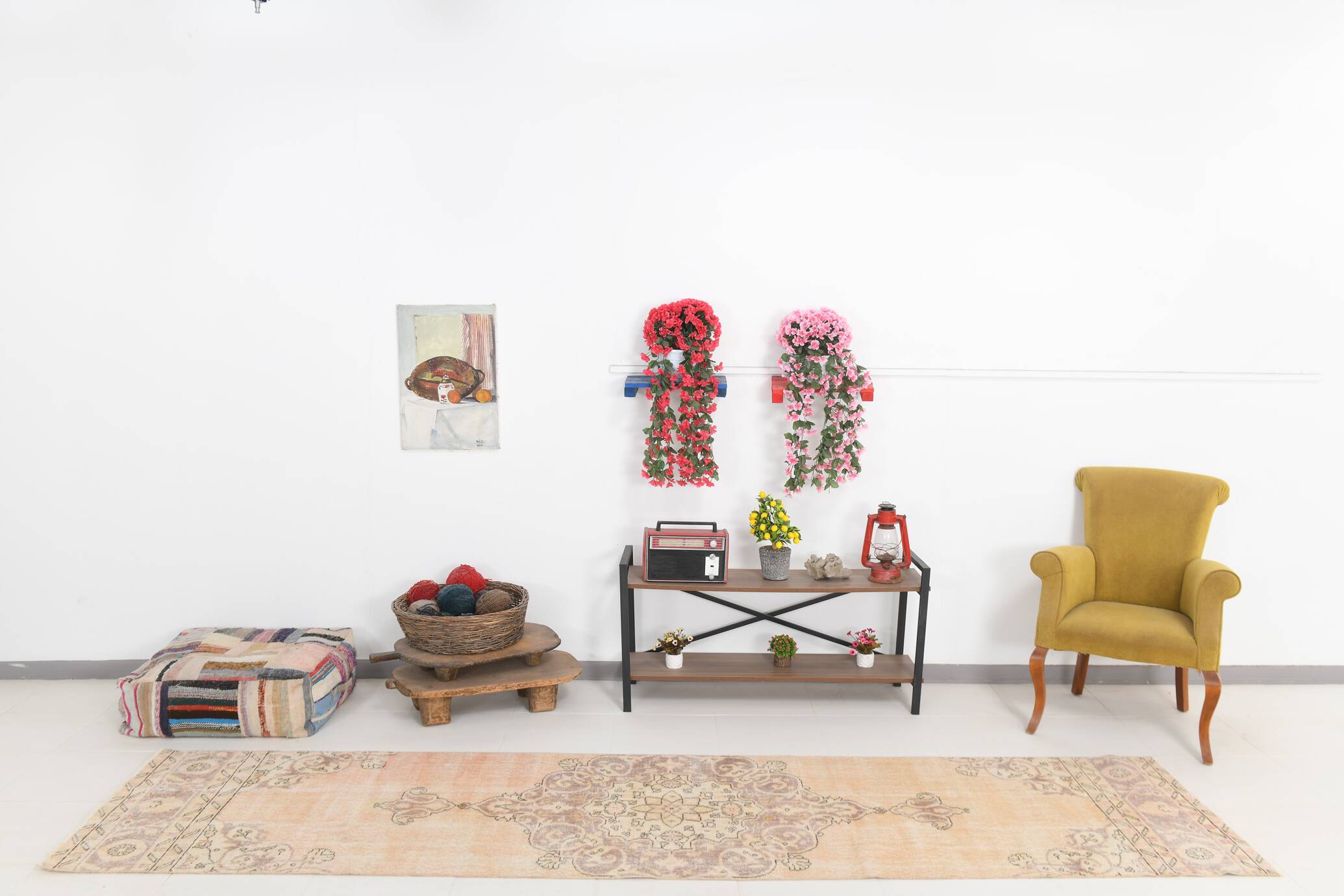 3x12 Cream Beige Persian Runner Rug 86x358Cm SK 17433