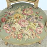 Louis XV style convertible armchair