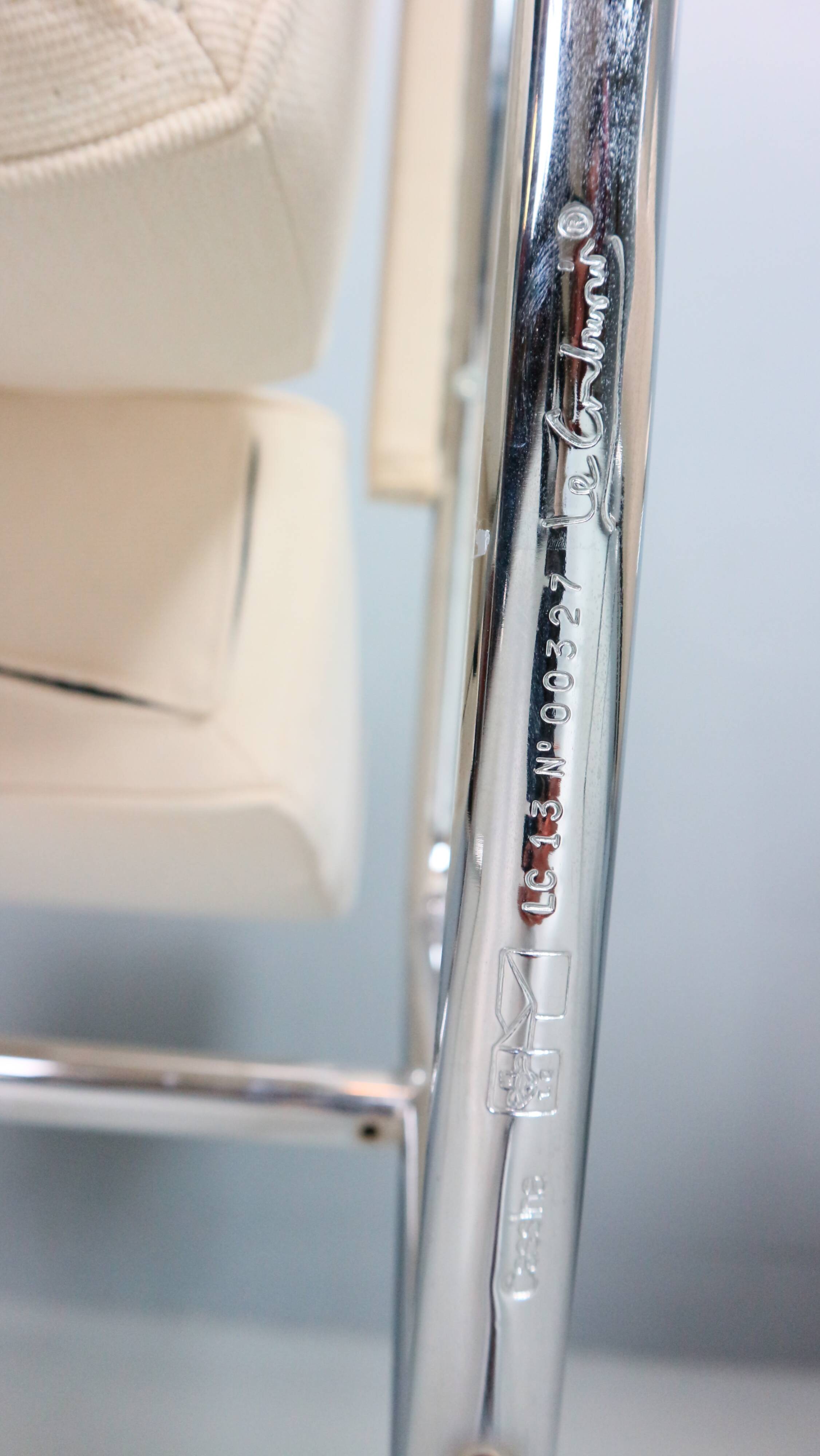 2x Fauteuil Wagon Fumoir LC 13 Le Corbusier, 1931