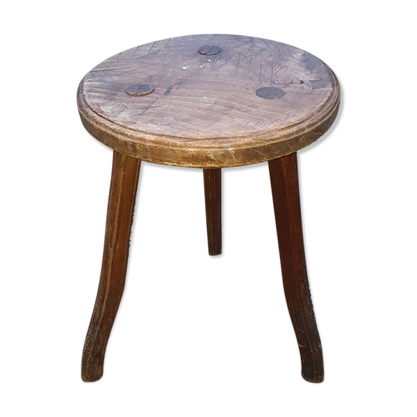 Tabouret tripode haut tout bois — Beyit
