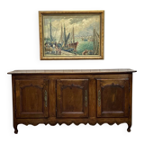 18th century Louis XV 3-door cherrywood sideboard