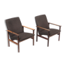 Paire de fauteuils en bois de rose conçue par Cor Bontenbal pour Fristho dans les années 60