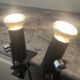 A pair of clamp lamps from the 1970s.