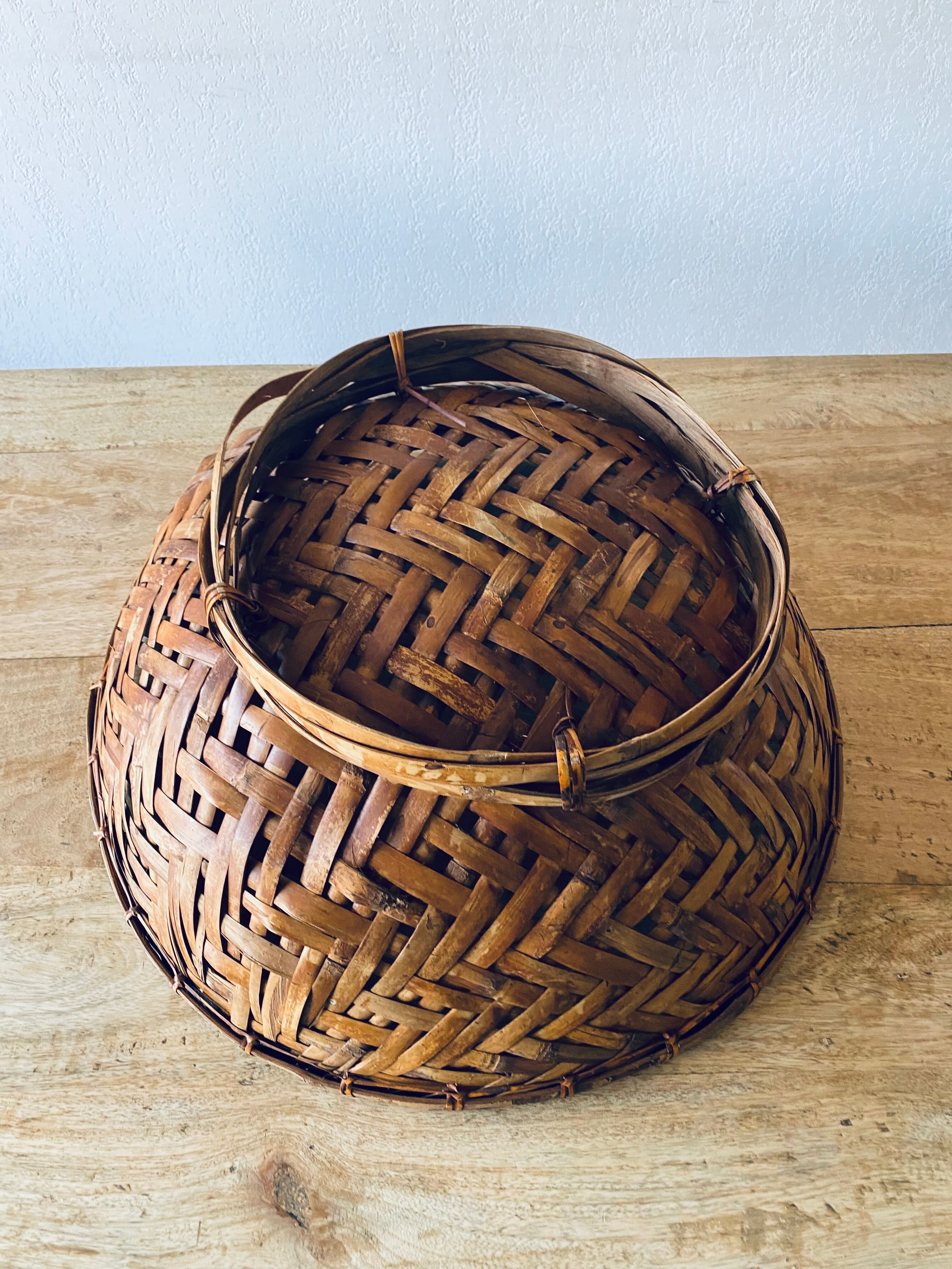 Bohemian bamboo XL panière