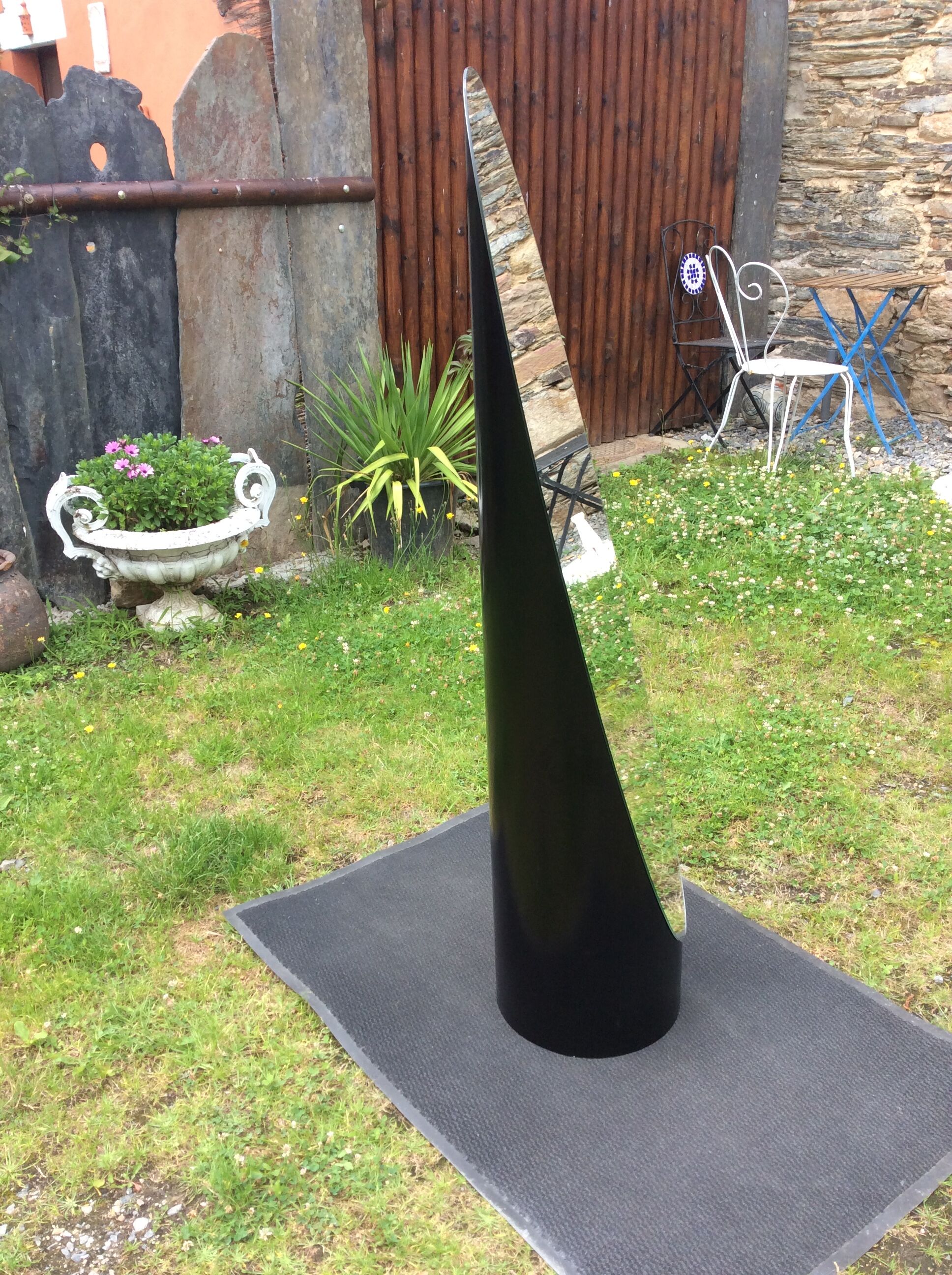 Vintage psyche mirror