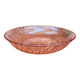 Rosaline round pink glass hollow dish