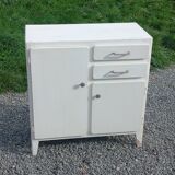 Buffet parisien patine blanche des années 50