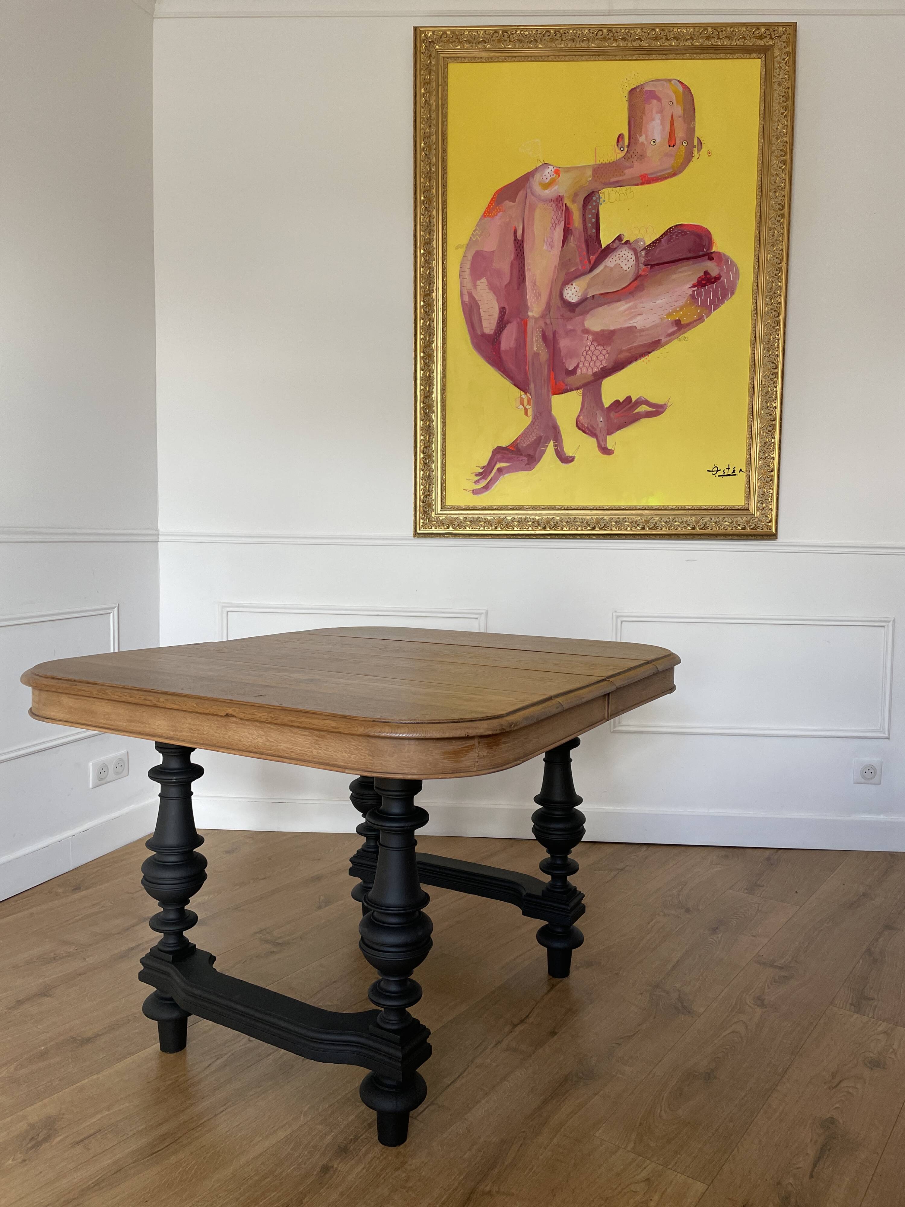 Henri II style table renovated