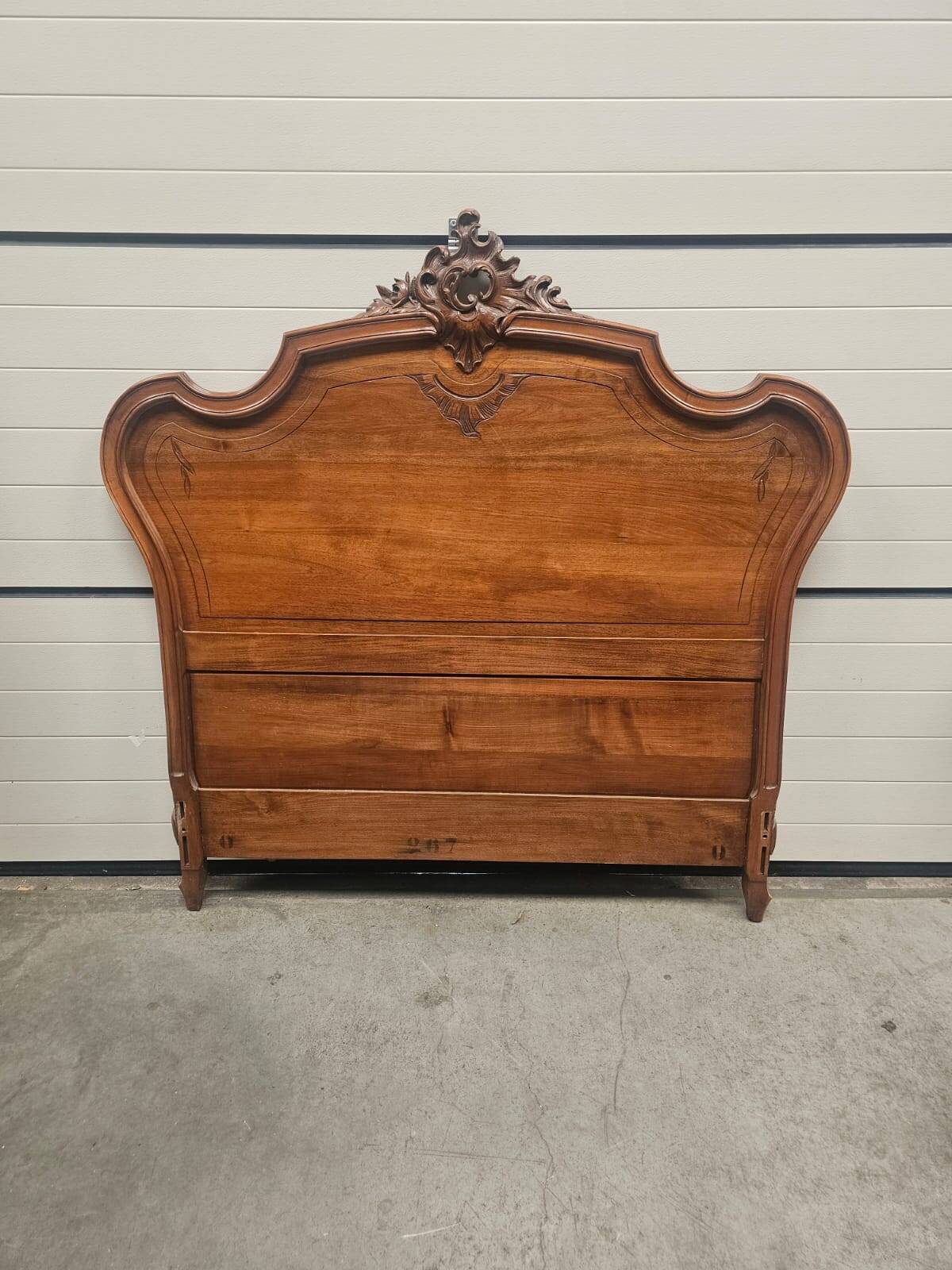 Antique carved wooden headboard – Louis XV style