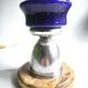 Mid Century lamp made of crystal, onyx, and marble.