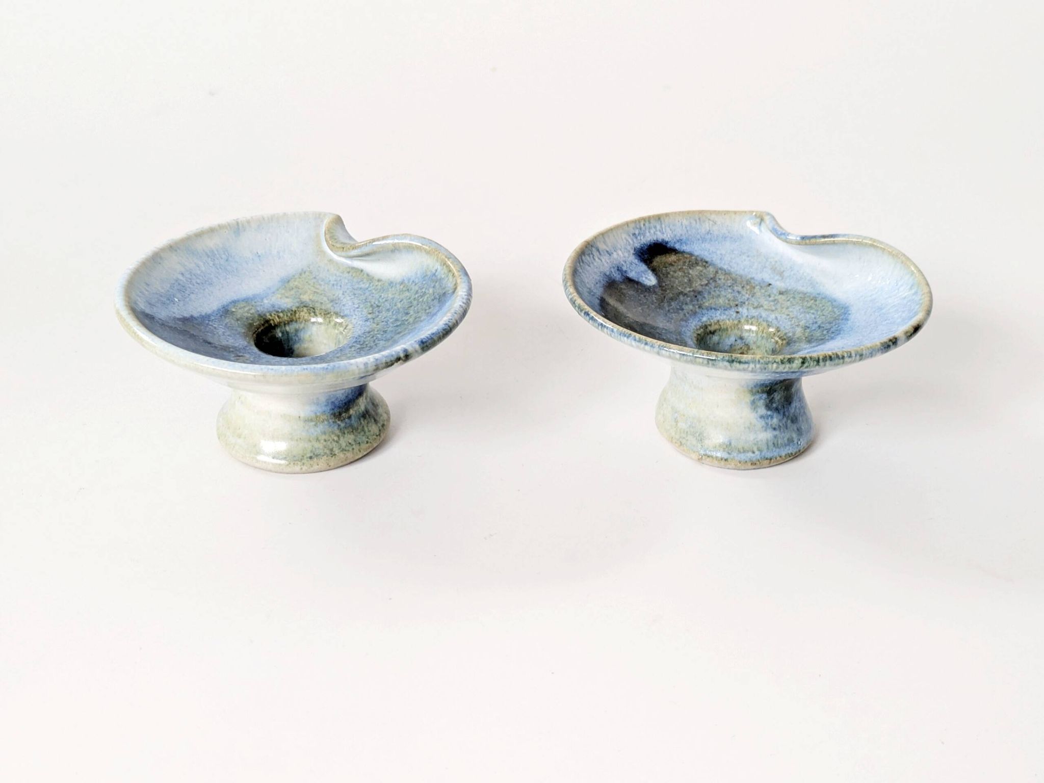 Pair of ceramic candle holders, West German, Till Sudeck, 1960s.