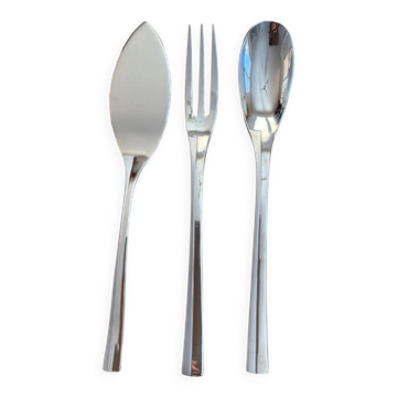 Exceptionnelle ménagère Couzon Neuvième Art – 123 pièces – inox 18/10