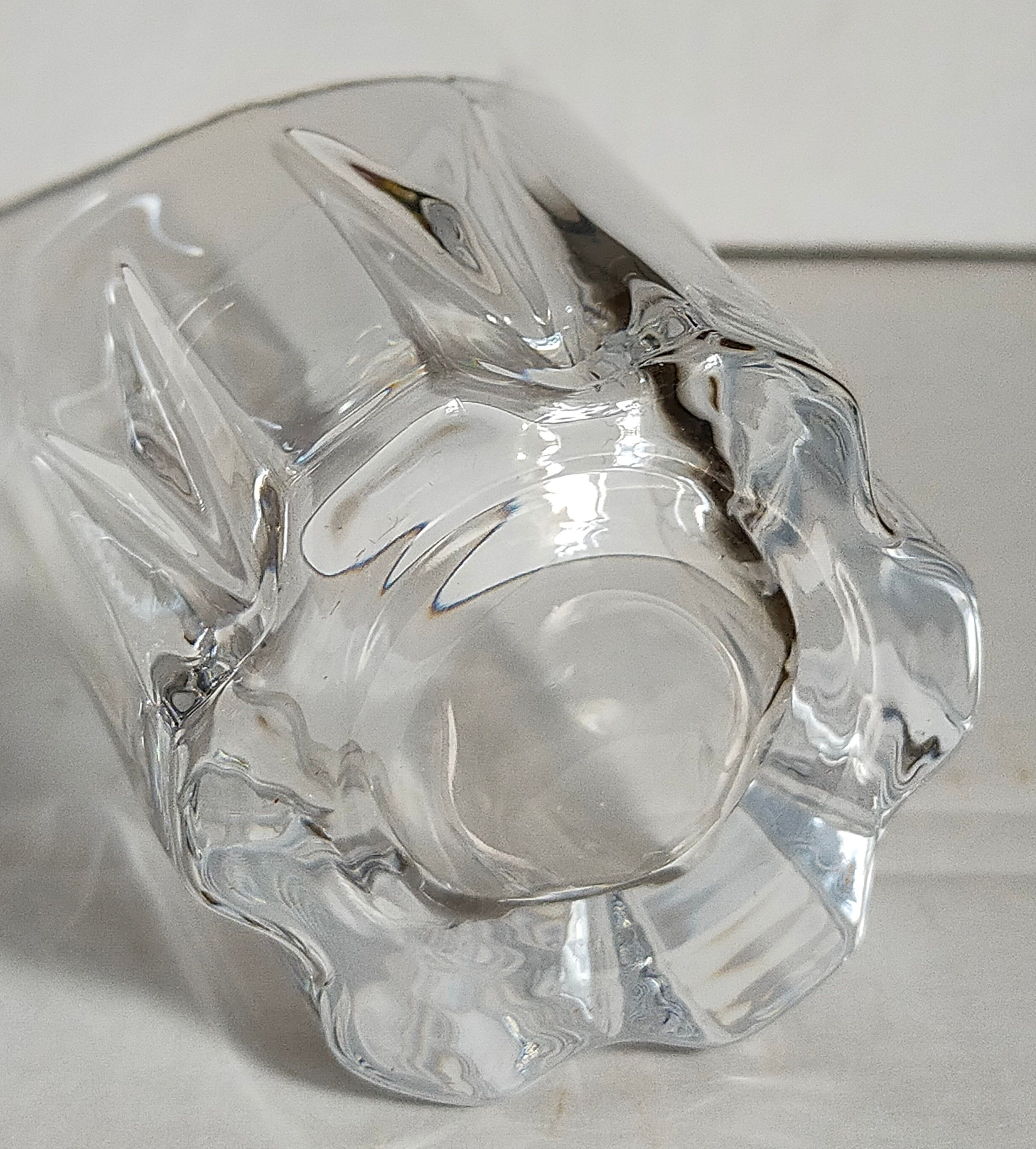 Six vintage crystal long drink juice glasses