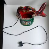 Lampe poisson Vallauris années 70